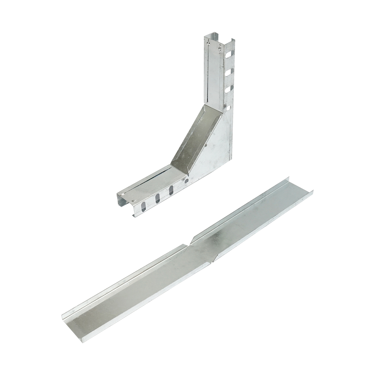Cot vertical 90 grade de urcare din otel galvanizat pentru jgheab 25x50mm
