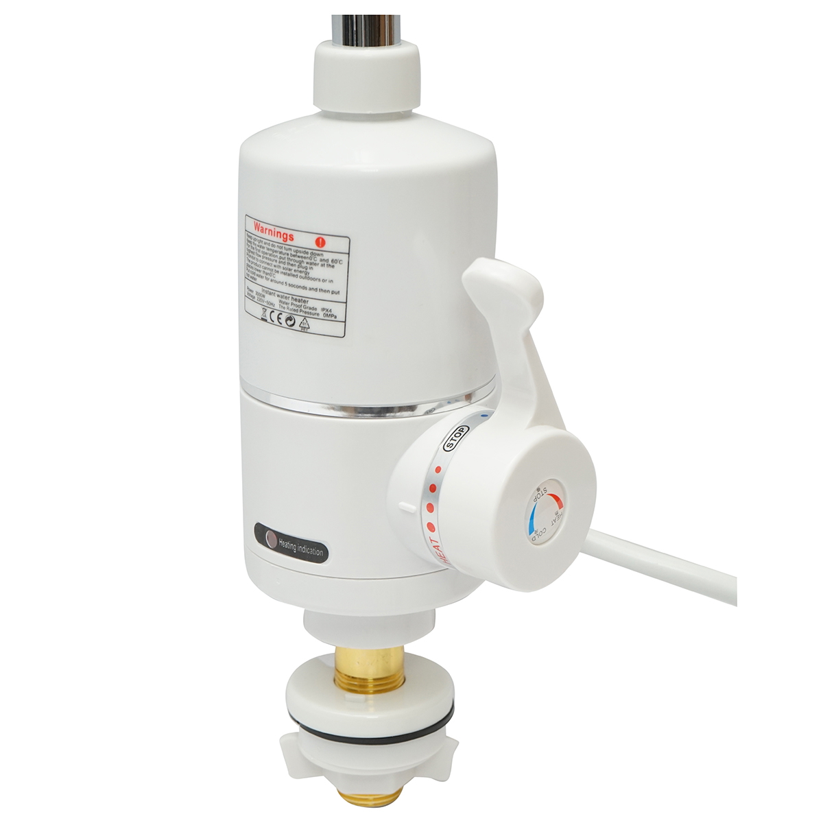 Baterie electrica incalzire instant apa calda 3000W, 220-240V, 35-55 C, afisaj digital, IPX4, 3-5 sec, cablu 1.1m, 0.04-0.6 MPa, 1.2 kg