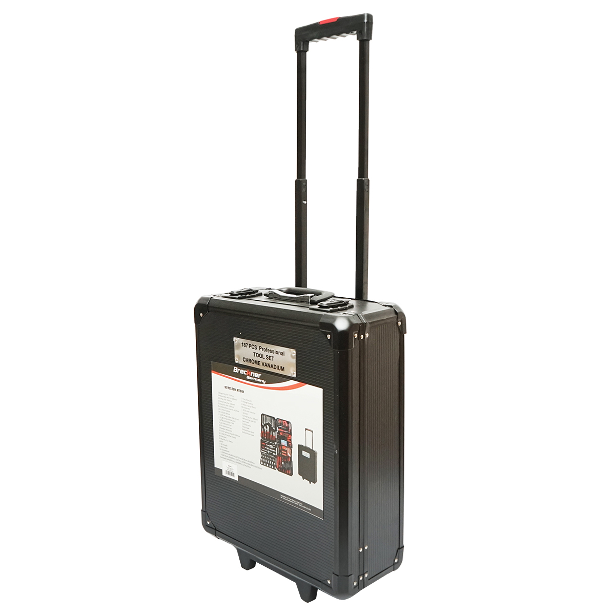 Trusa scule si unelte combinate tip troler, 187 piese, Breckner Germany