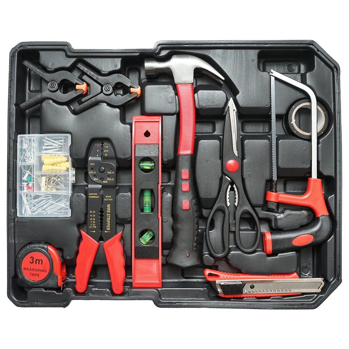 Trusa scule si unelte combinate tip troler, 187 piese, Breckner Germany