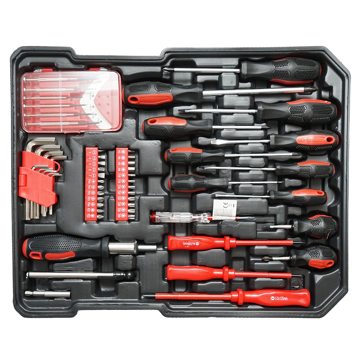 Trusa scule si unelte combinate tip troler, 187 piese, Breckner Germany