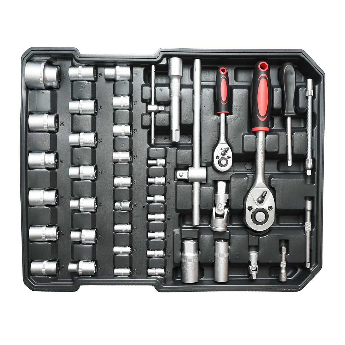 Trusa scule si unelte combinate tip troler, 187 piese, Breckner Germany