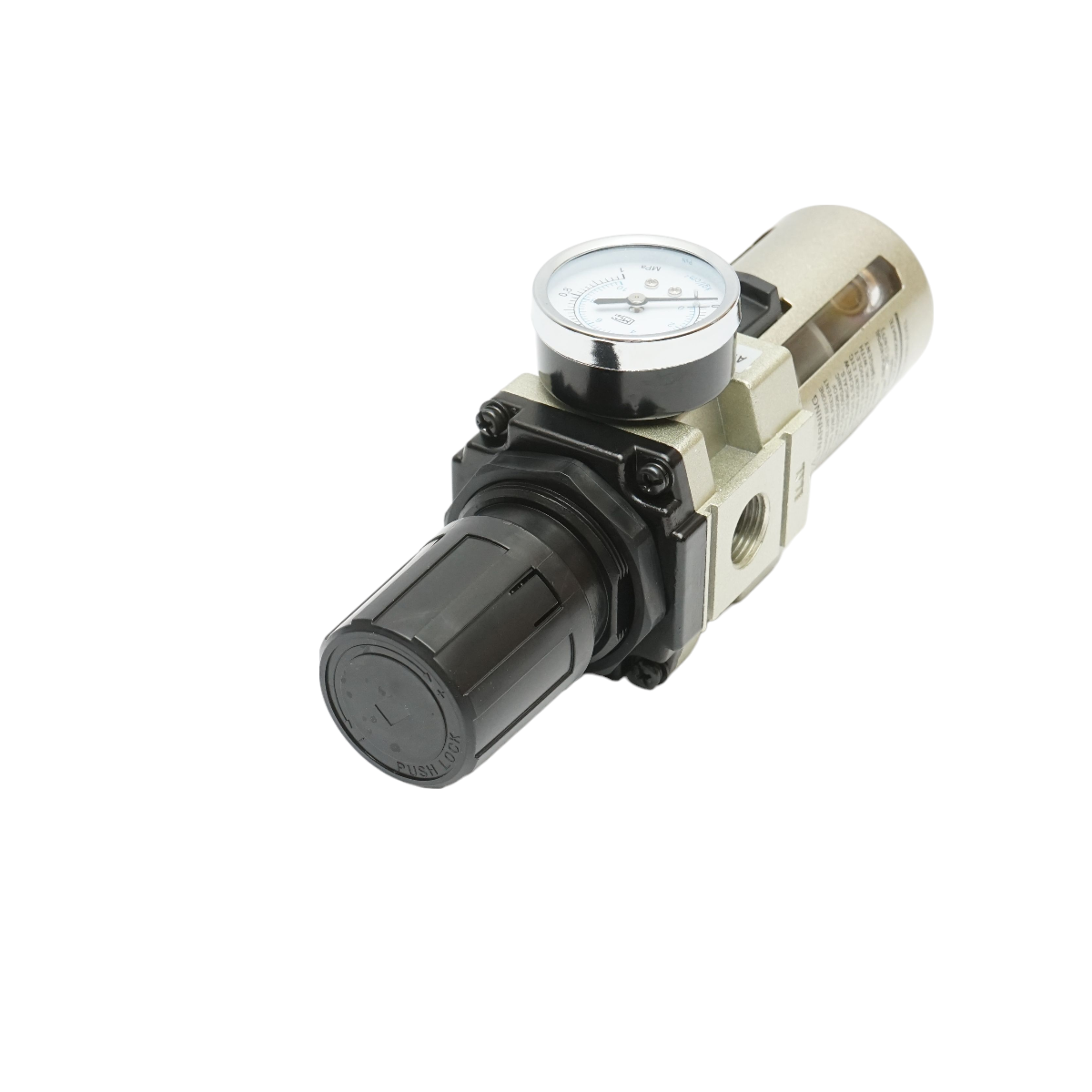 Filtru aer cu regulator presiune, presiune maxima 1 MPa (10 bar), temperatura 5-60 C, racord 1/2