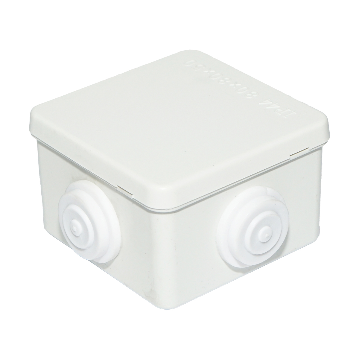 Doza derivatie patrata aparenta 4 intrari 80x80x50mm IP44