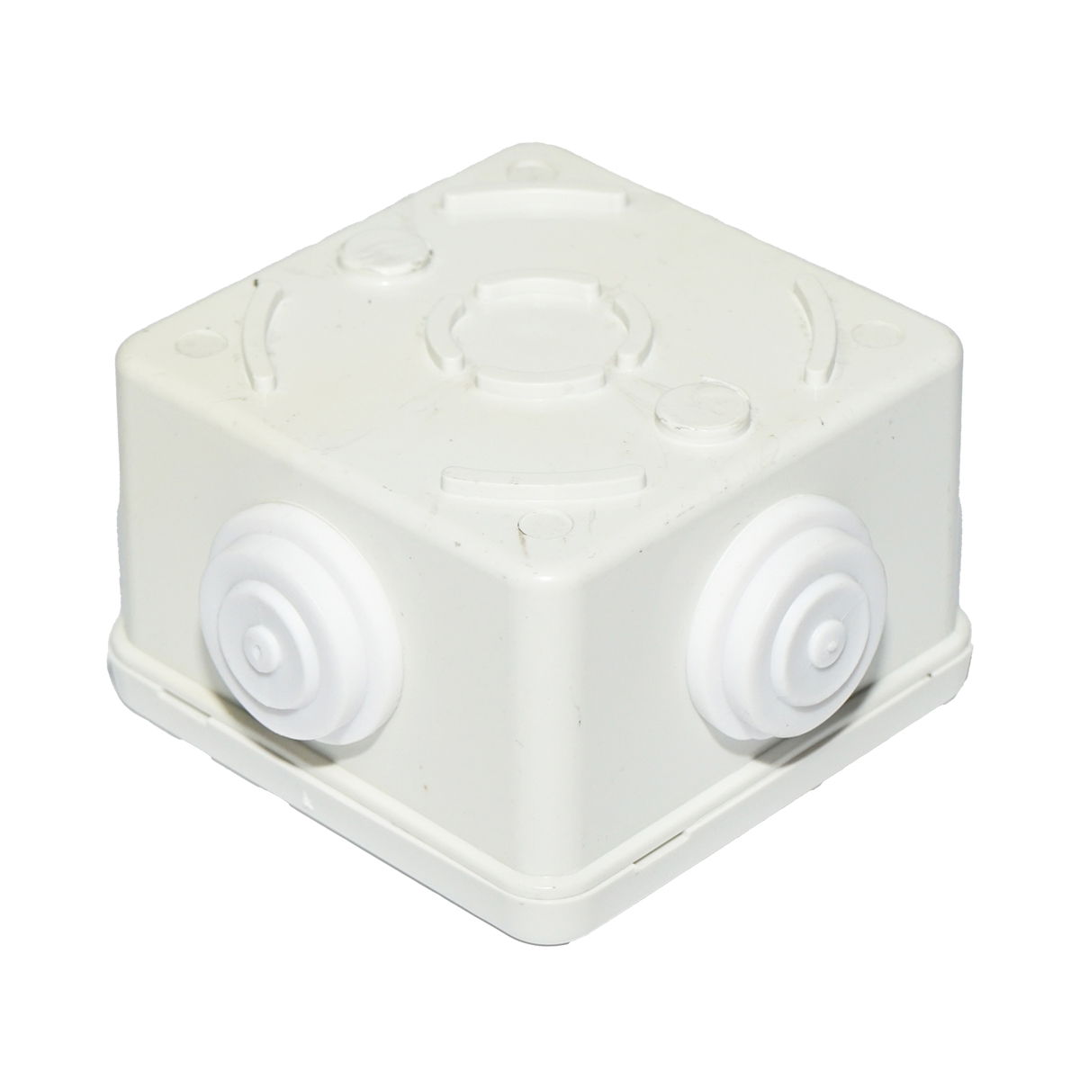 Doza derivatie patrata aparenta 4 intrari 80x80x50mm IP44