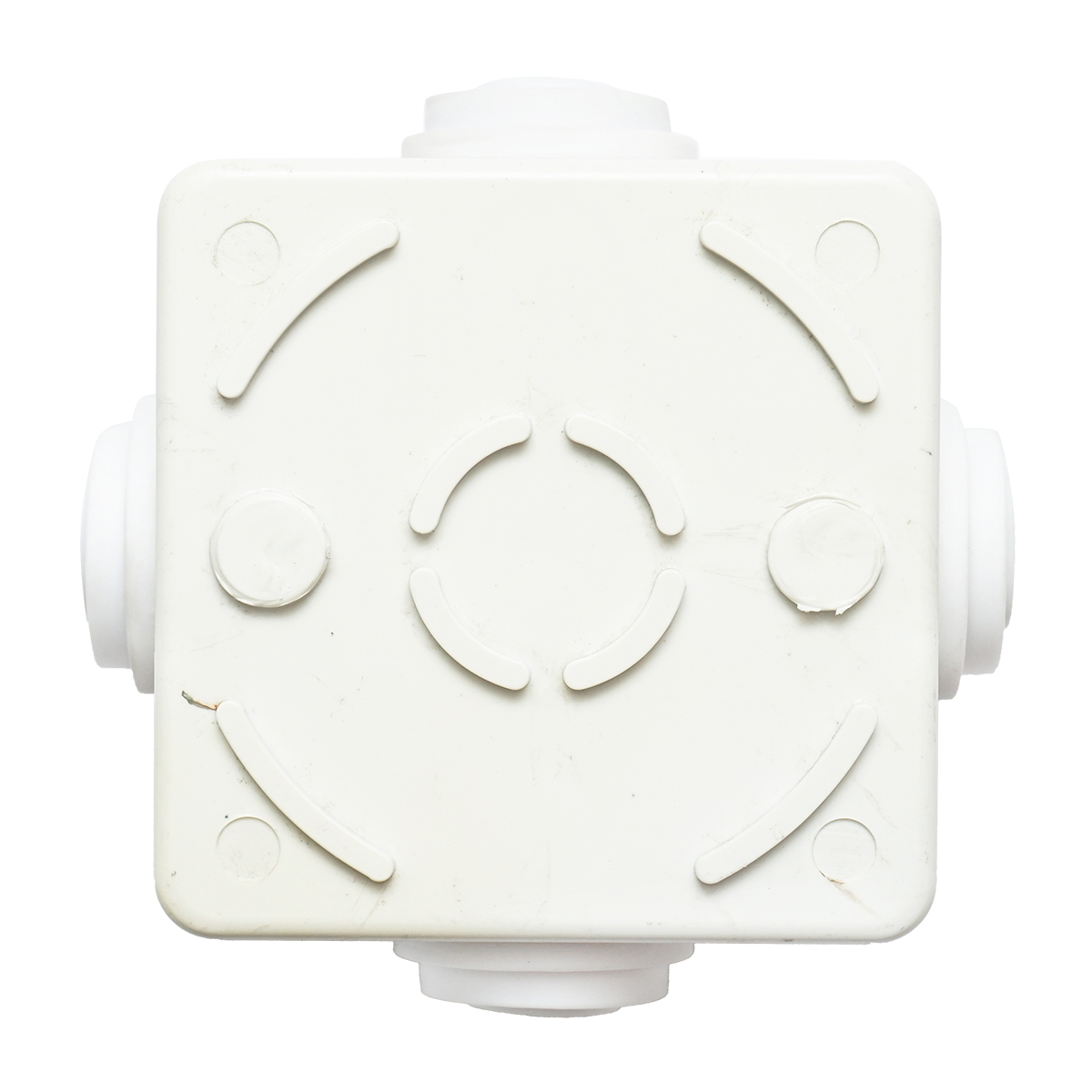 Doza derivatie patrata aparenta 4 intrari 80x80x50mm IP44