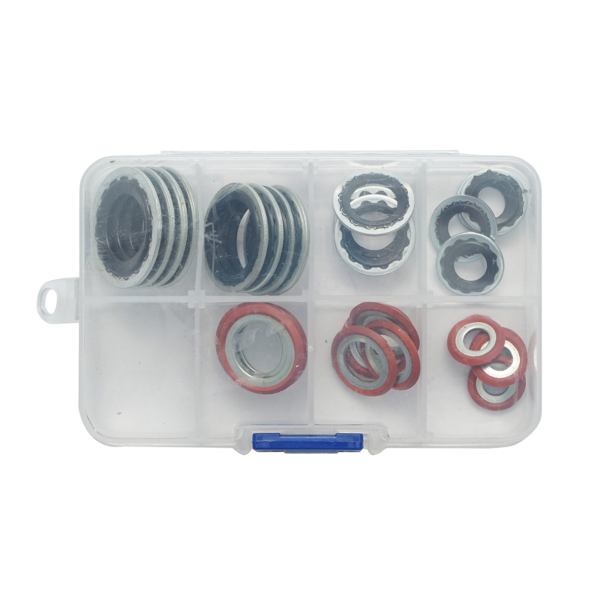 Trusa garnituri din metal cu cauciuc (saibe combi) 24 piese