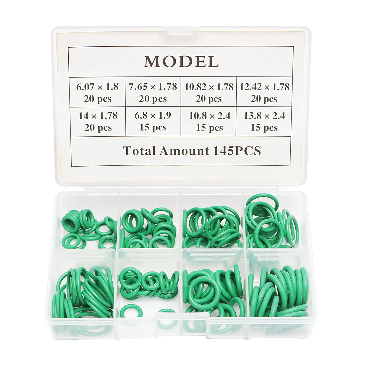 Trusa O-ring verde pentru sistem de aer conditionat 145 piese