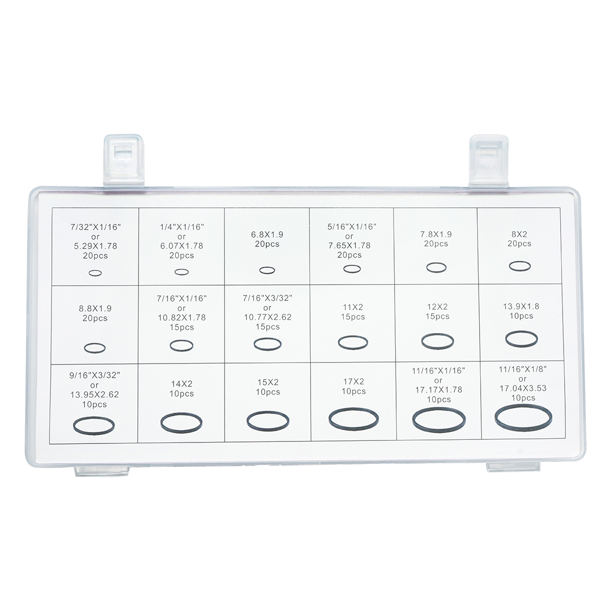 Trusa O-ring verde pentru sistem de aer conditionat, 270 piese