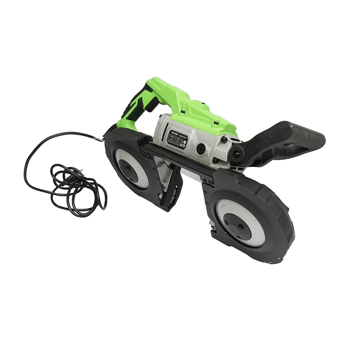 Fierastrau cu banda pentru metal 1100W, 220V, 50Hz, viteza 0.8-2.4 m/s, panza 1141x13x0.65 mm, taiere rotund 120mm, patrat 120x120mm