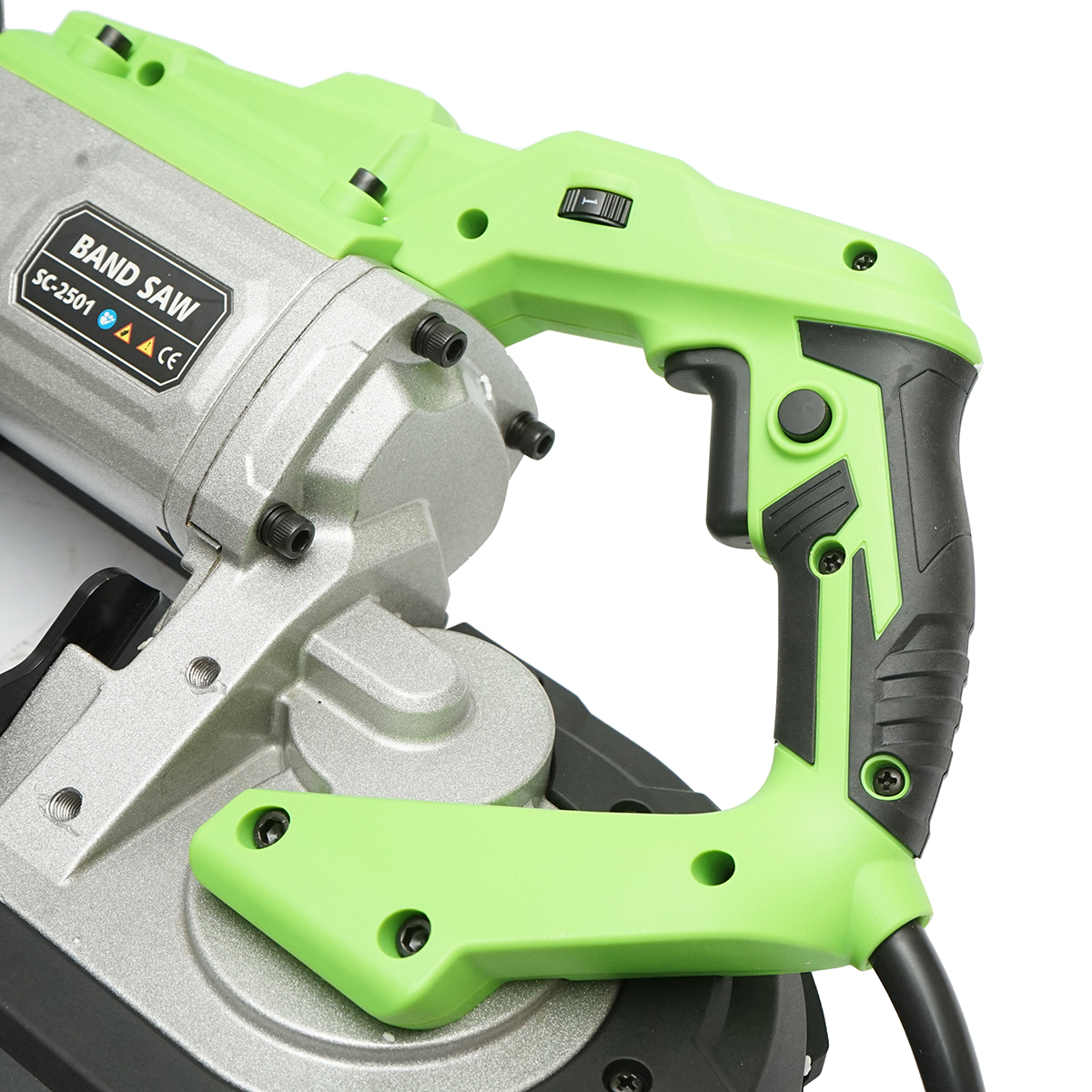 Fierastrau cu banda pentru metal 1100W, 220V, 50Hz, viteza 0.8-2.4 m/s, panza 1141x13x0.65 mm, taiere rotund 120mm, patrat 120x120mm