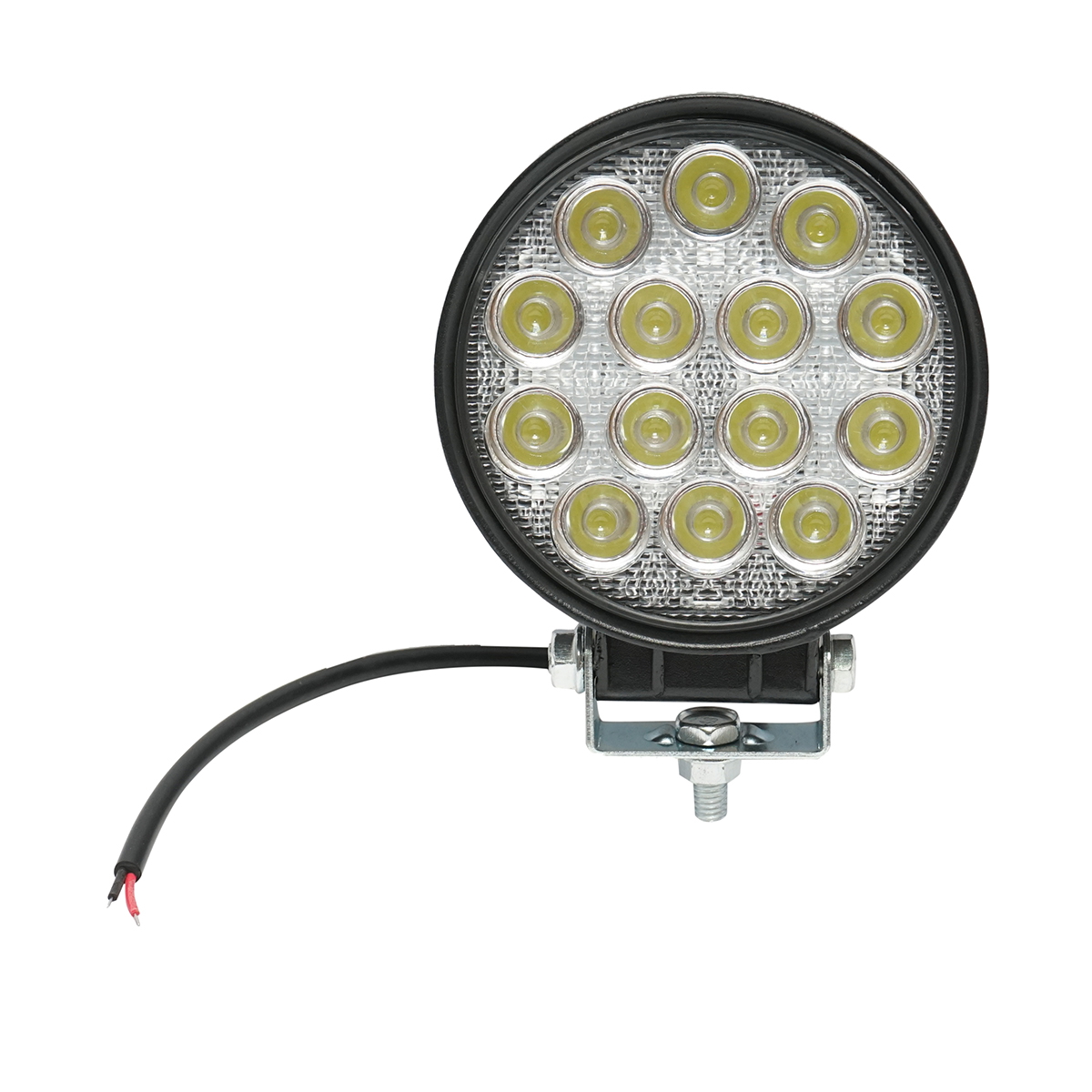Lampa cu 14 LED-uri 10-30V 42W 6000K unghi radiere 60 de grade tip flood 114x114x61mm IP67