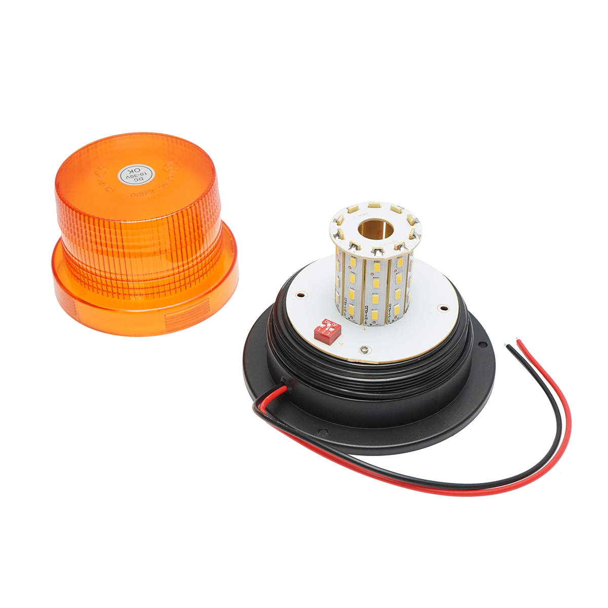 Girofar LED 10-30V cu 3 functii, prindere in 3 suruburi IP65