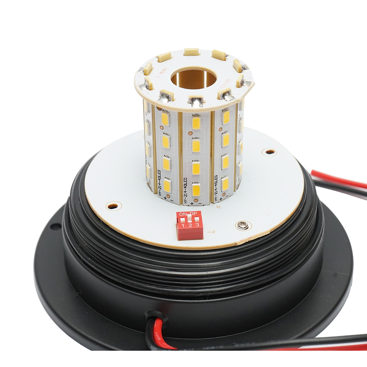 Girofar LED 10-30V cu 3 functii, prindere in 3 suruburi IP65