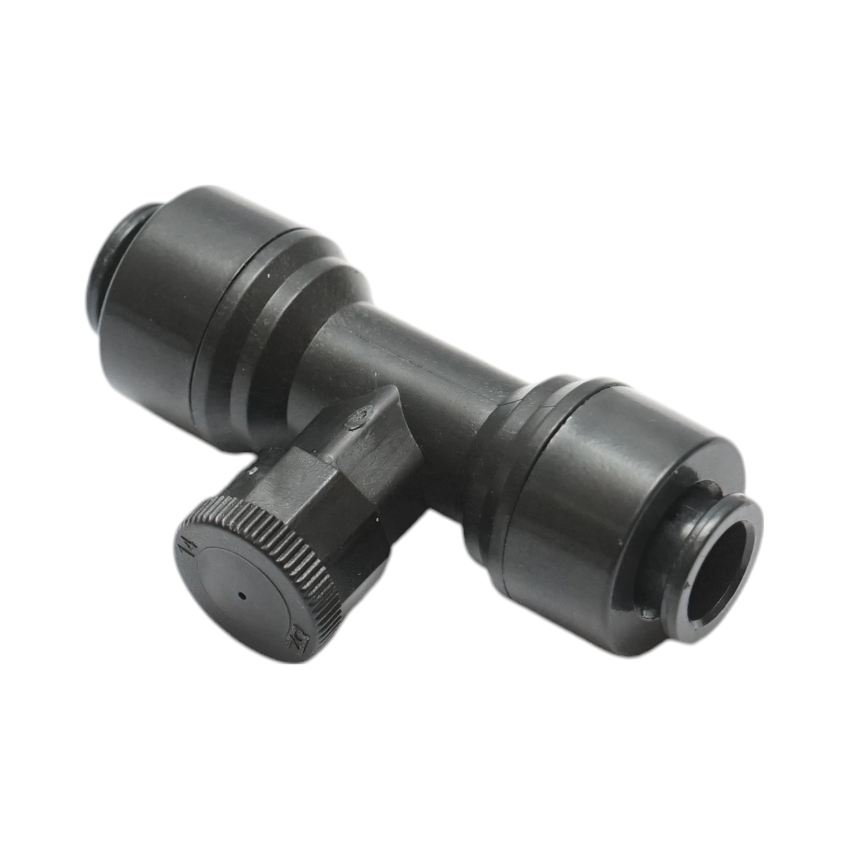 Kit complet irigare prin pulverizare: furtun 15m 1/4 inch (PE flexibil 4/6mm), 12 duze picurare reglabile cu conector T, 12 picheti sustinere, 2 robineti miniatura, 2 dopuri capat, 1 conector T