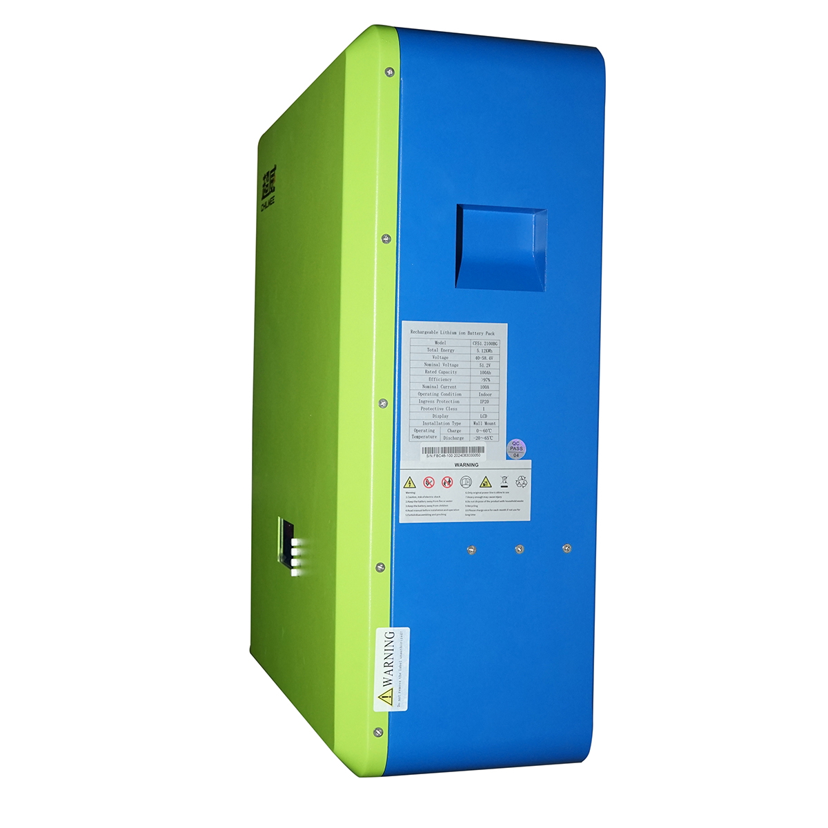 Baterie Li-ion LifePO4 51.2V / 5.12 KWh, 100Ah cu display LCD pentru sisteme solare 552x430x220mm IP20 CHILWEE