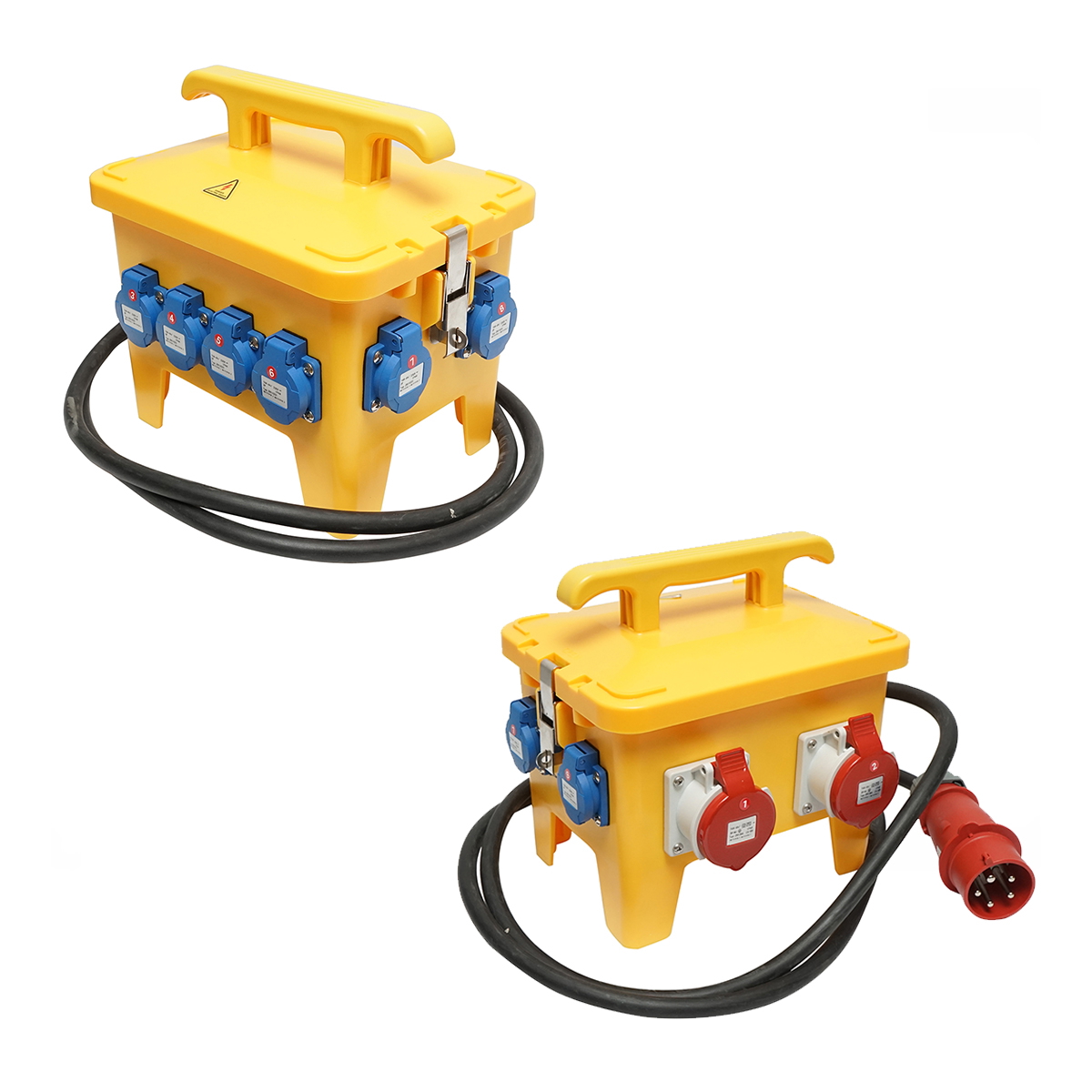 Tablou grup prize organizare santier portabil 2x415V/16A, 6x230V/16A, 300x230x287mm IP44/54 SUNTREE