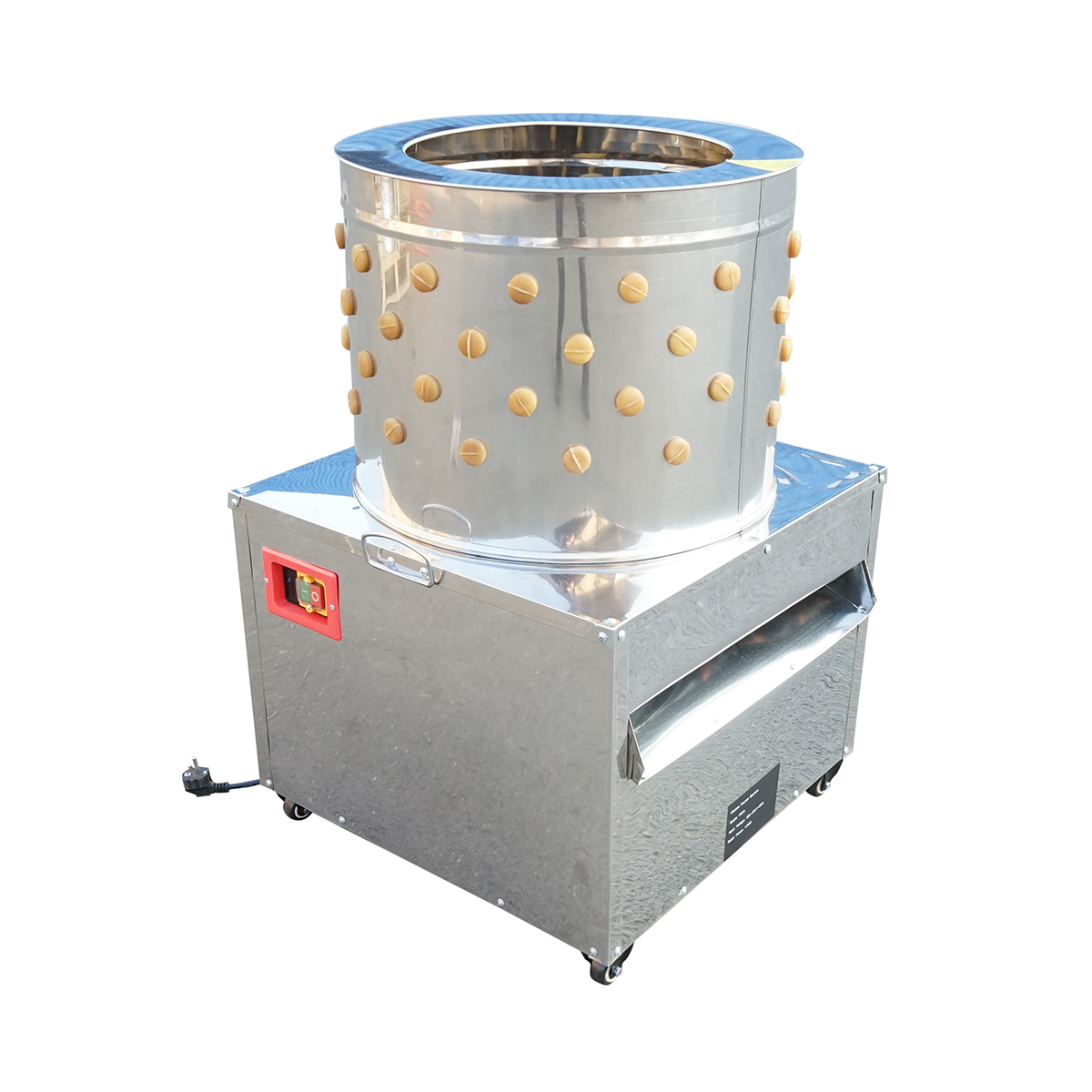 Deplumator pasari inox 1500W, 220V capacitate max. 4 pasari, 157 degete, 180 r/min IP68