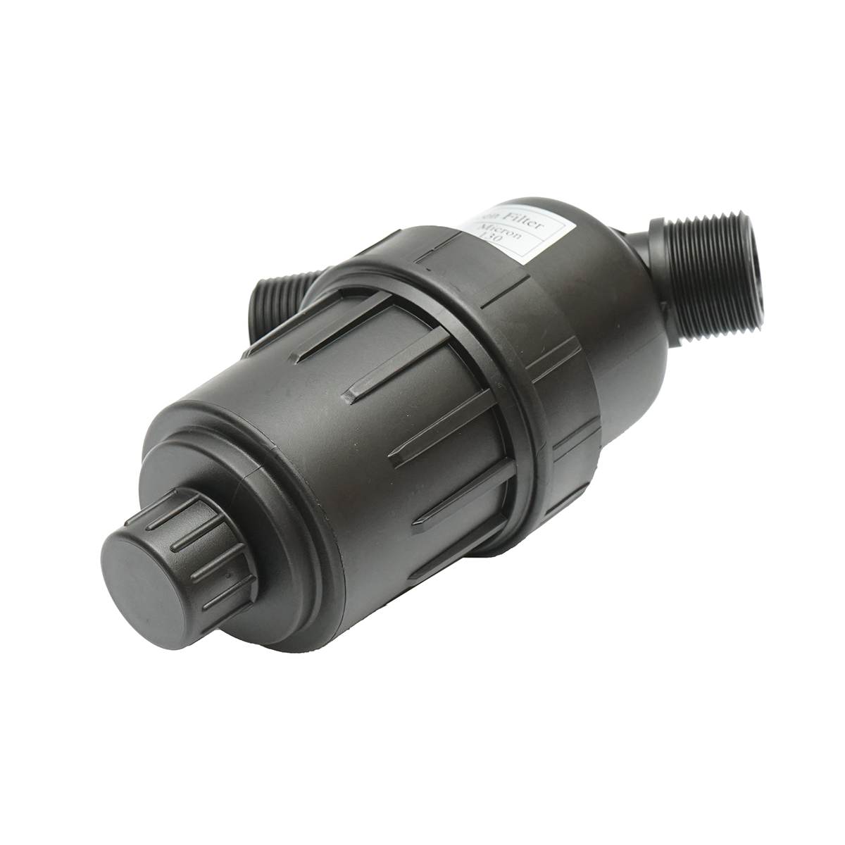Filtru Y plastic 1 inch (25.4 mm) cu sita 120 mesh, 130 microni, filet exterior - racord furtun irigare, compatibil DISPM25