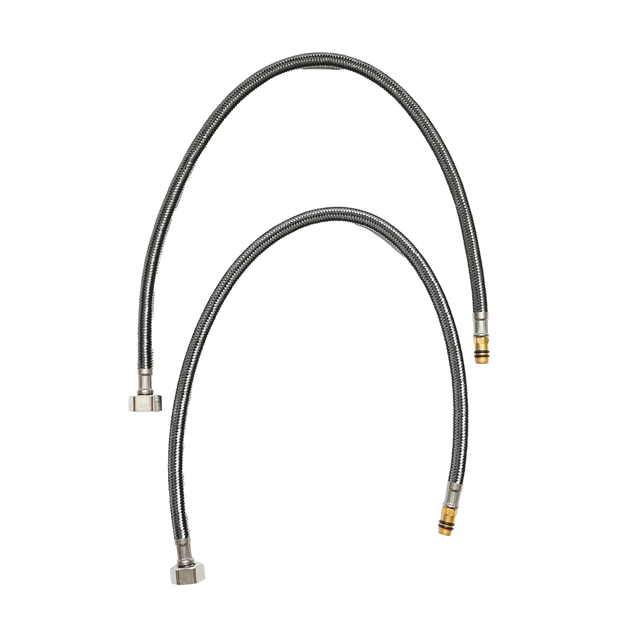 Baterie chiuveta bucatarie cu pipa flexibila, FINISAJ crom + negru, monocomanda, montaj stativ, material aliaj zinc 0.34 kg, aerator incorporat, accesorii incluse