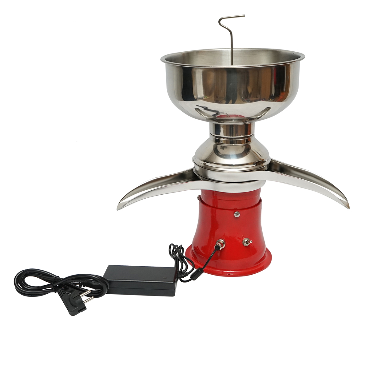 Separator smantana din lapte / degresat automat 30W, 100-240V 60 Hz, turatie 9800-11000 rpm, recipient inox 5L, capacitate 50L/h, grasime lapte degresat ?0,03%, 8.41 kg