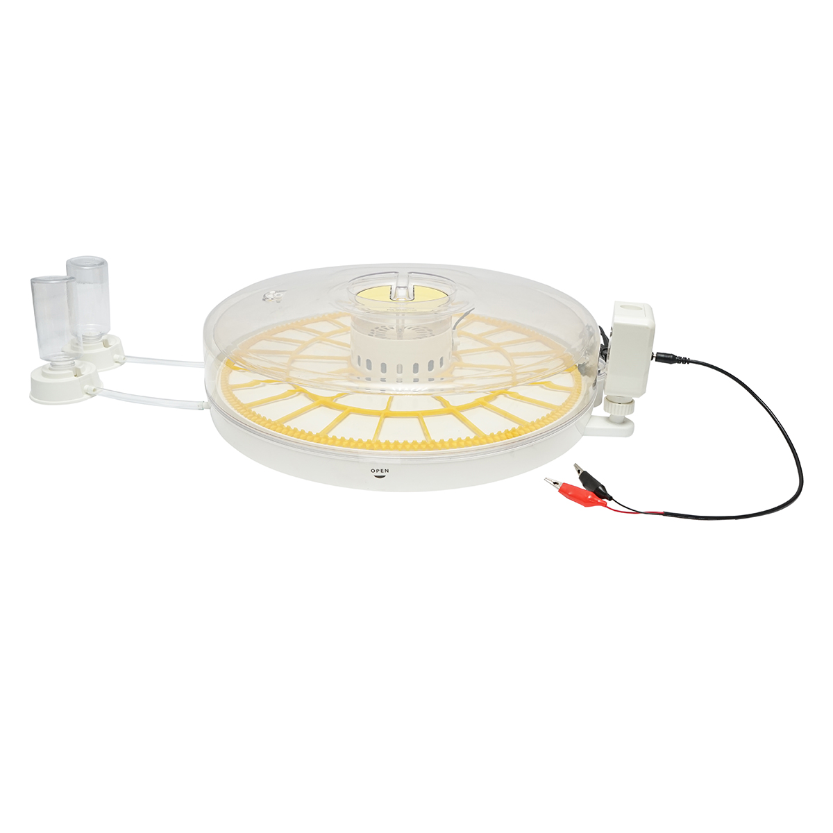 Incubator automat 35 oua 70W, 12V-220V, rotire la 120 min, control temperatura si umiditate, afisaj digital, rezervor automat apa, capac transparent, iluminare