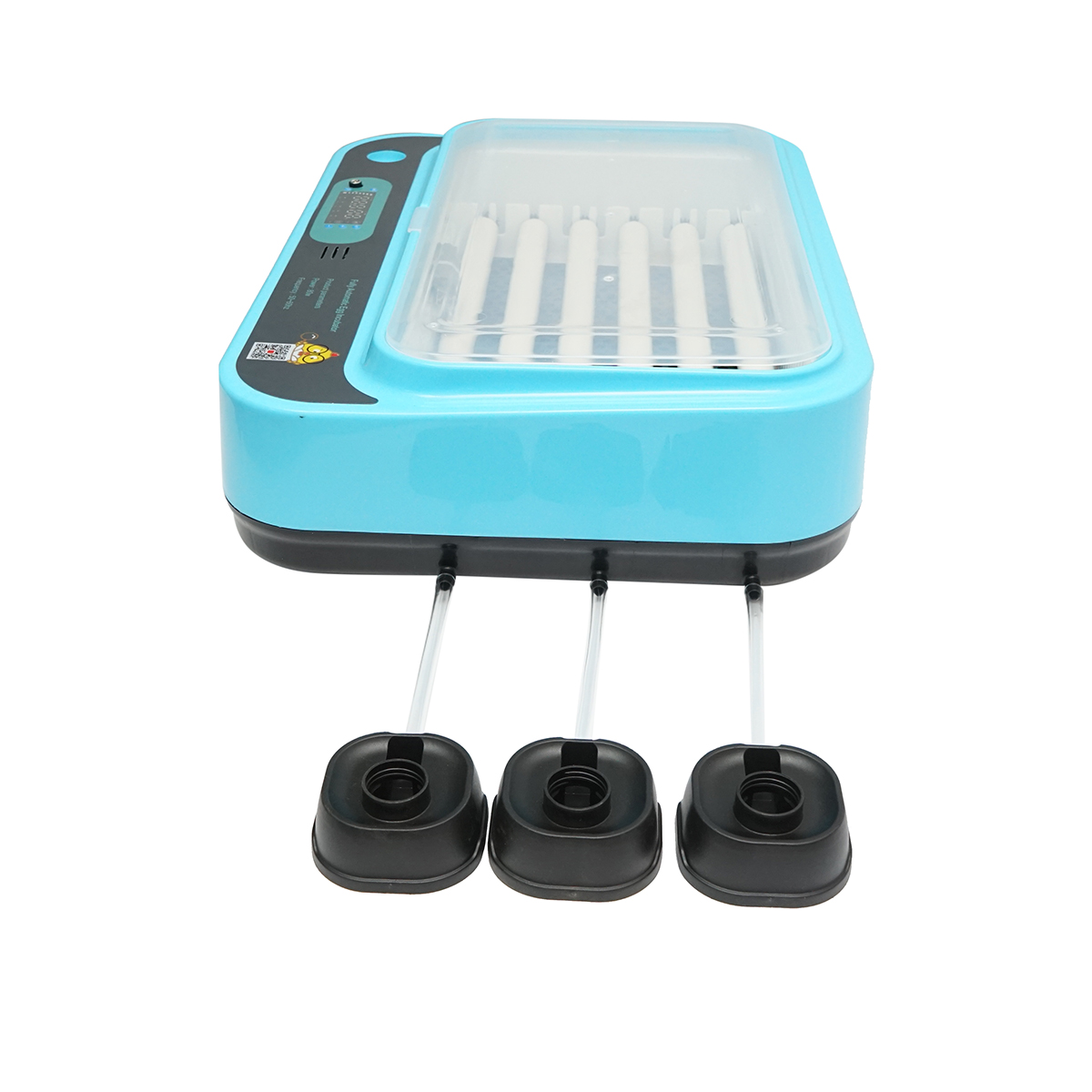 Incubator automat 36 oua 80W, 12V-220V AC/DC, afisaj digital, rotire automata la 120 min, control temperatura si umiditate, rezervor automat apa, ventilatie, alarma
