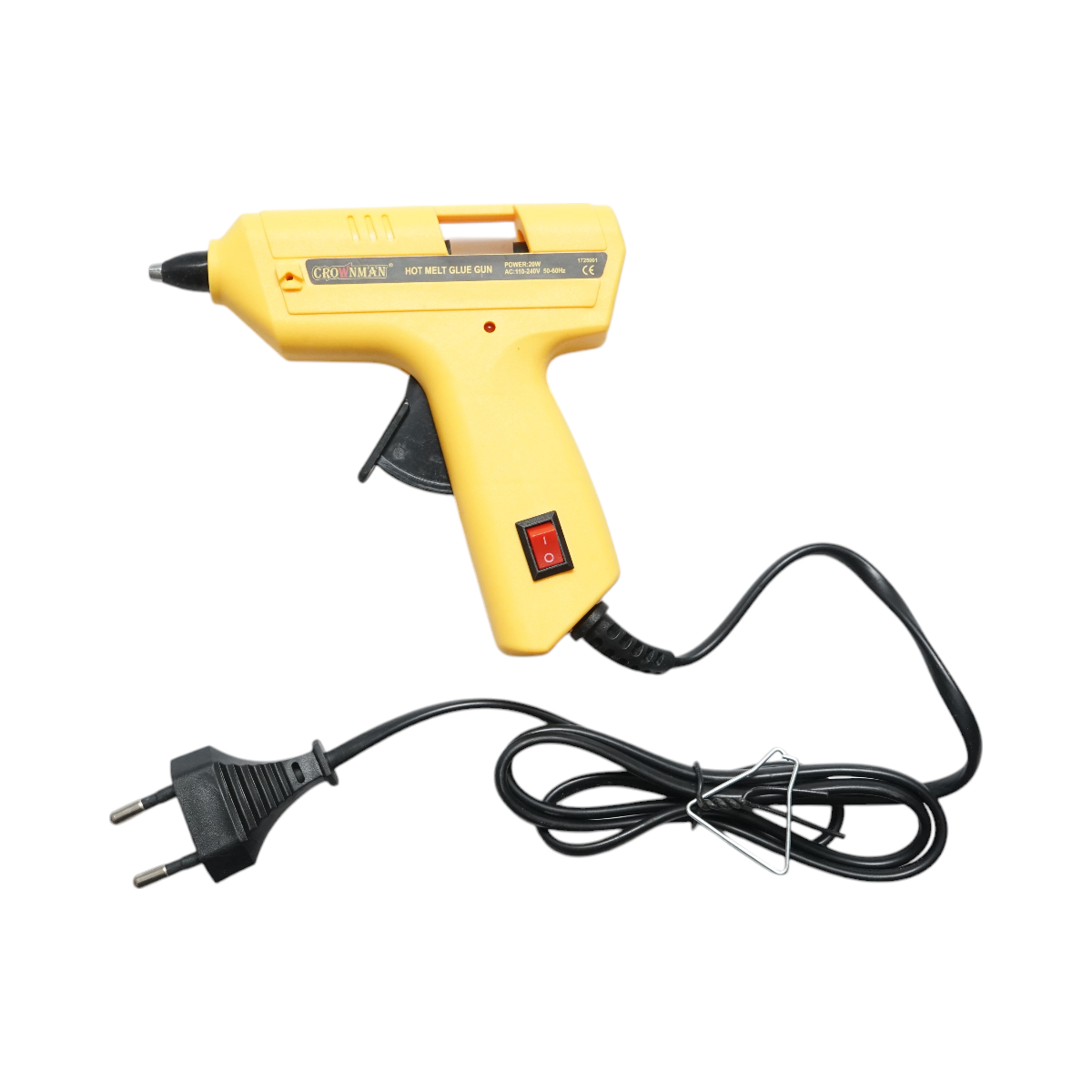Pistol de lipit electric CROWNMAN 20W, 110V-240V, 50/60Hz pentru baghete silicon 8mm