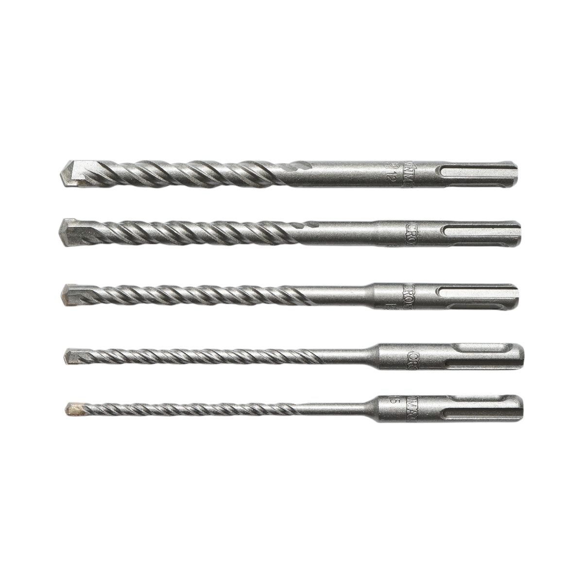 Set 5 burghie CROWNMAN SDS 5-12 mm, lungime 160 mm, pentru beton, zidarie si caramida