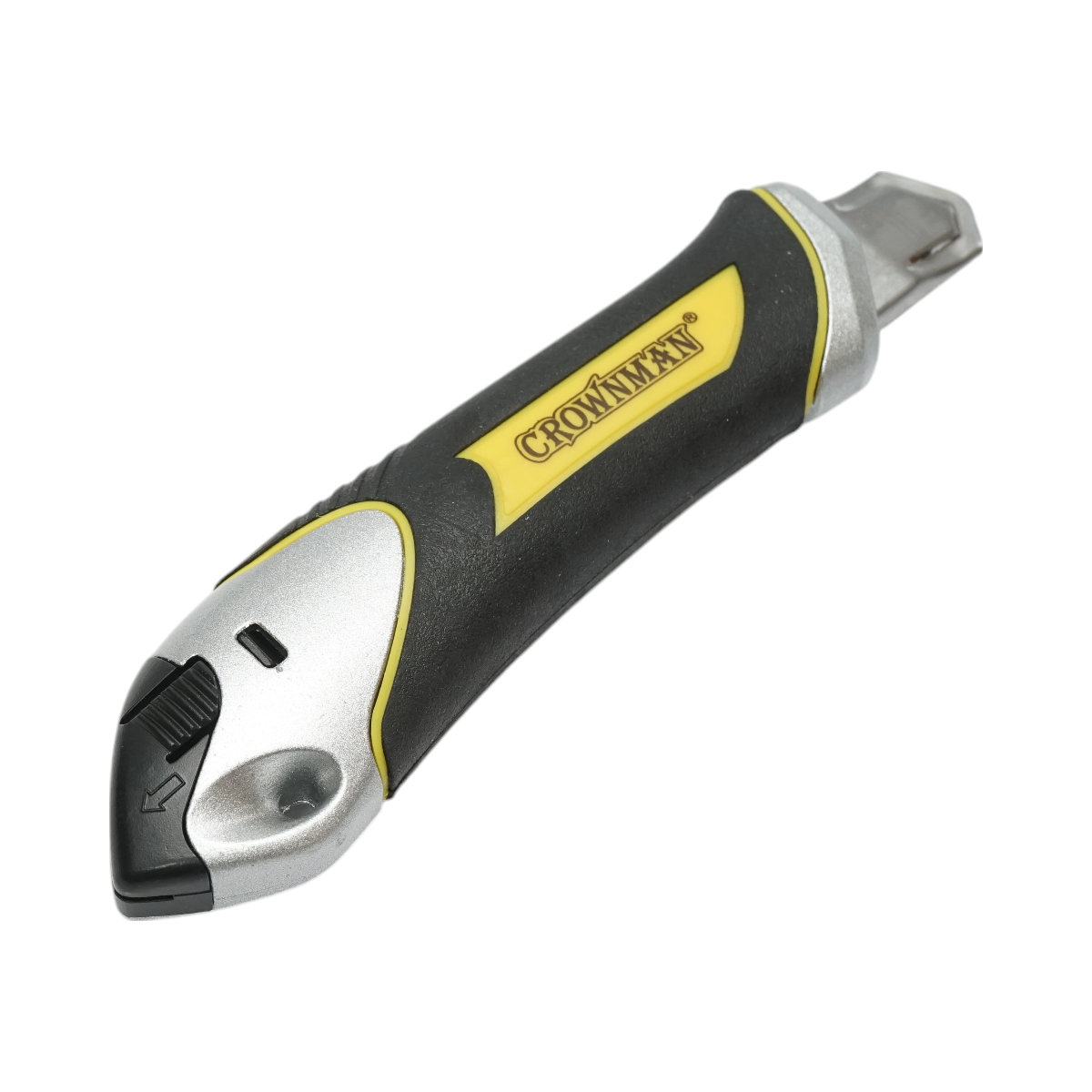 Cutit cutter profesional Crownman, lama 18 mm Otel SK5, maner TPR anti-alunecare, corp din aliaj de zinc