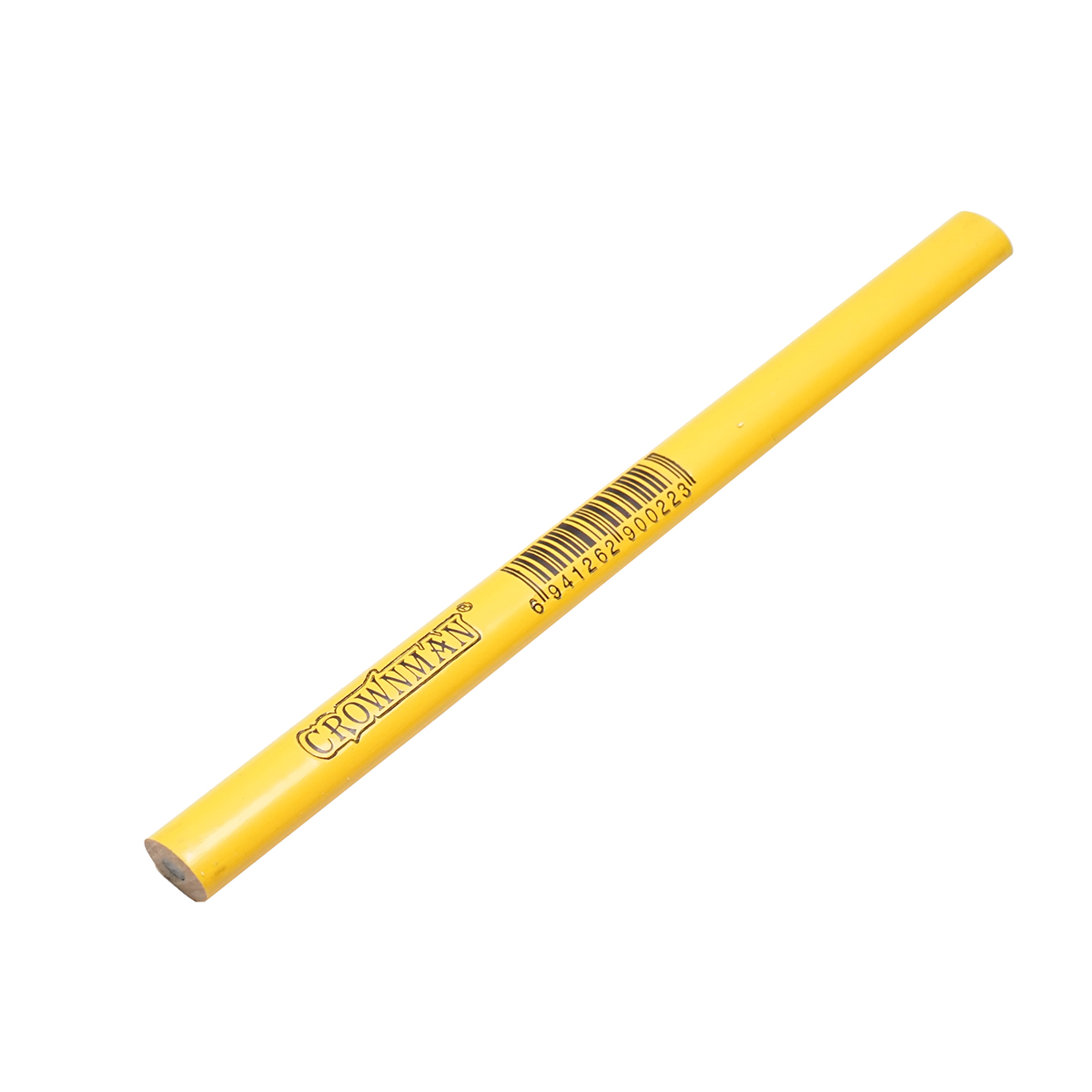 Set 12 creioane ovale tamplarie CROWNMAN, lemn, 17.8 cm, 4.2 x 2.2 mm, galben