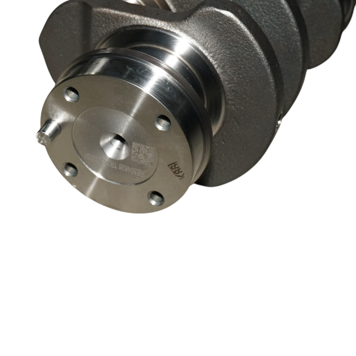 Arbore cotit (vibrochen) John Deere cod OEM RE504638, RE50618 - motor 4045T/4045D/4045H PowerTech, 4039T/4039D; compatibil Seria 3000, 5025, 6010/6010SE, 6D, 6J, 5E, 6020/6020SE, 5020, 6000/6005, 5003/5005, 6003