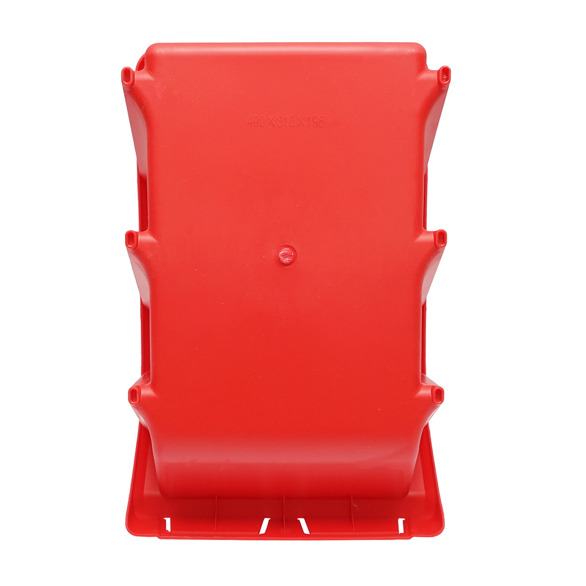 Cutie plastic depozitare rosie, 490 x 300 x 195 mm (Lungime 490 mm, Latime 300 mm, Inaltime 195 mm)