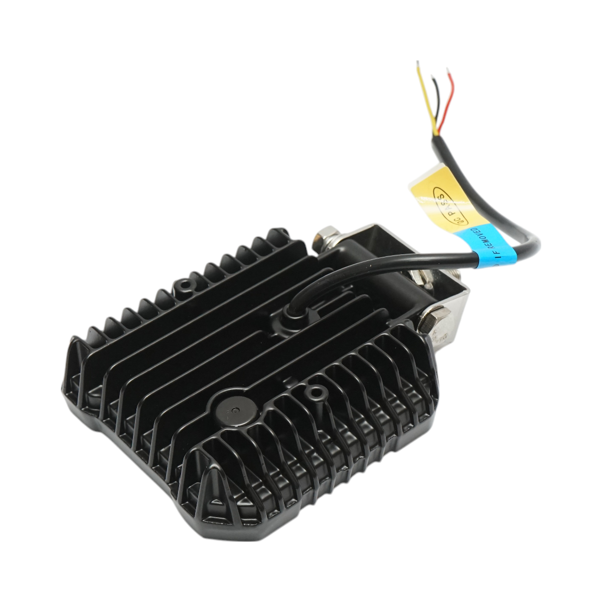 Proiector patrat LED cu DRL 9-80V, 17W, spot alb + DRL galben, carcasa aluminiu, 107x107x33 mm, IP67, Breckner Germany