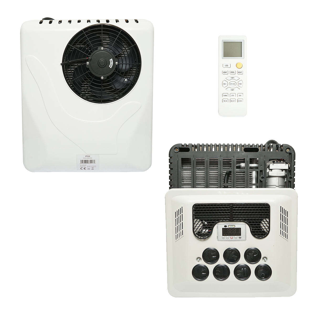 Clima stationara utilaje industriale AC universala 24V, 2300W, 7850 BTU cu telecomanda