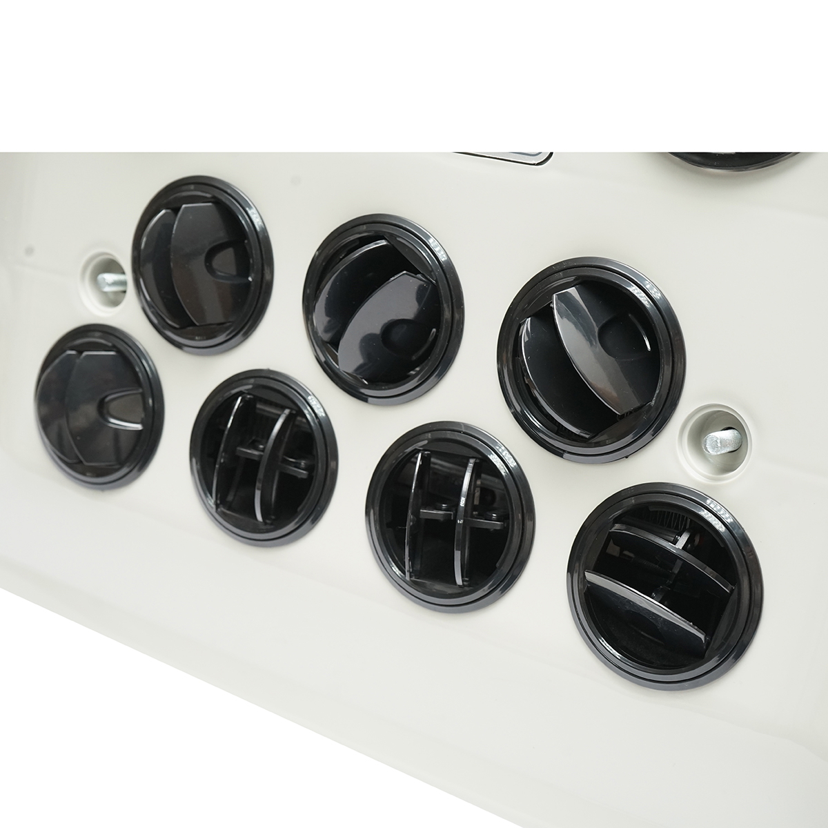 Clima stationara utilaje industriale AC universala 24V, 2300W (7850 BTU), telecomanda, R134a 380 ml, consum 1000W, 40A, debit aer 360 m3/h, decupaj 310x236 mm, 21.4 kg