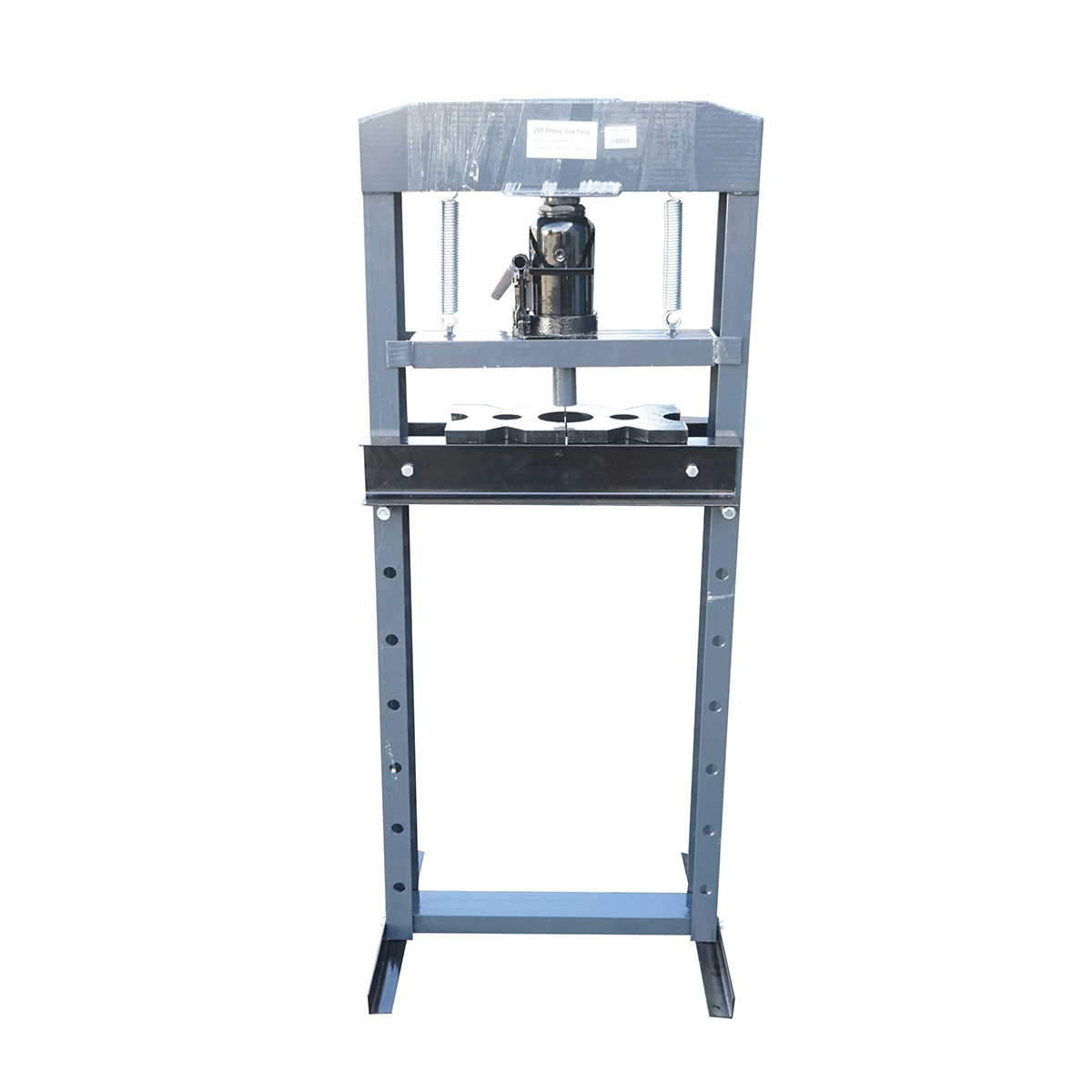 Presa hidraulica 20T, deschidere reglabila 30-950 mm, cursa piston 0-120 mm, inaltime 1400 mm, latime 580 mm, greutate 50 kg