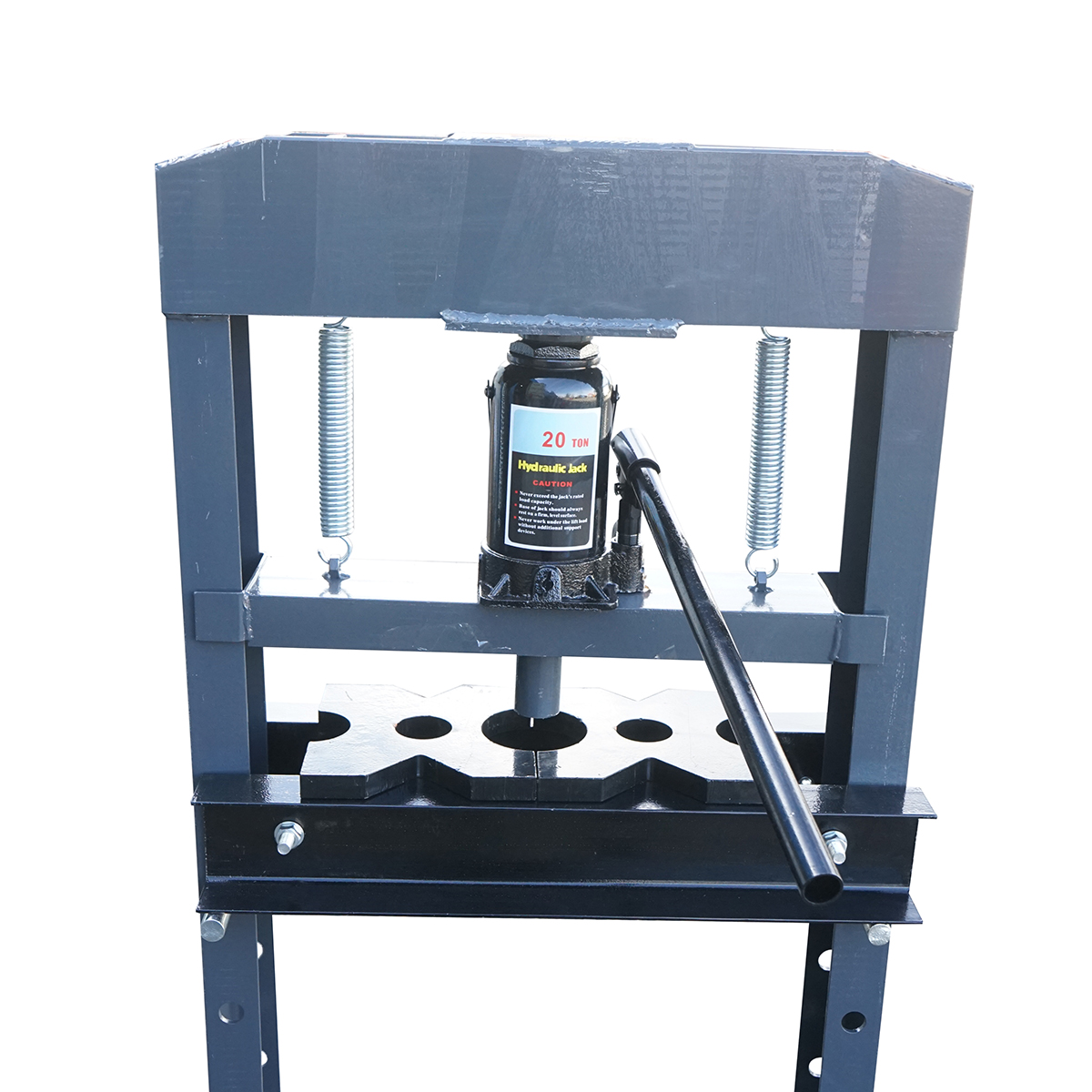 Presa hidraulica 20T, deschidere reglabila 30-950 mm, cursa piston 0-120 mm, inaltime 1400 mm, latime 580 mm, greutate 50 kg