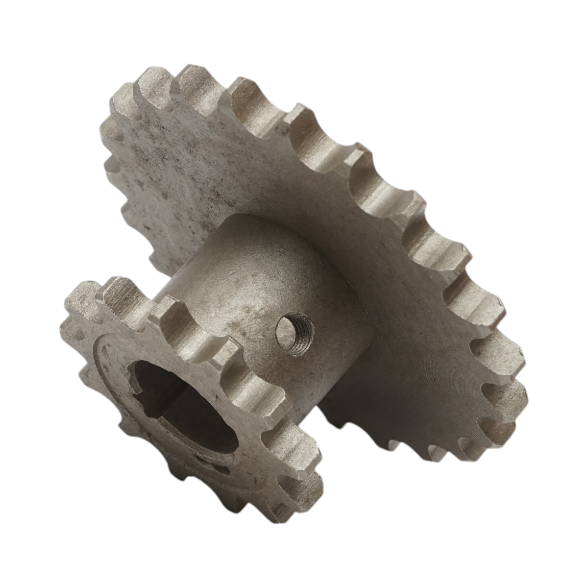 Pinion dublu combina New Holland, diametru interior 30 mm, caneluri Z=13/23, cod OEM 80378353 / 378353, compatibil seria 8060 8070 8080