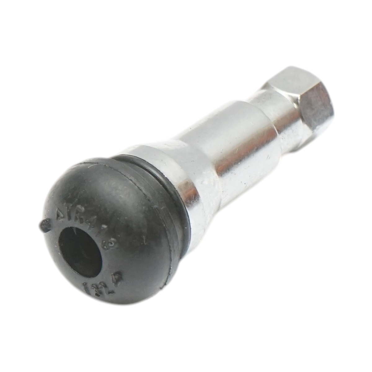 Valva roata auto tubeless TR413AC, cromata, lungime 43 mm, diametru orificiu janta 15 mm