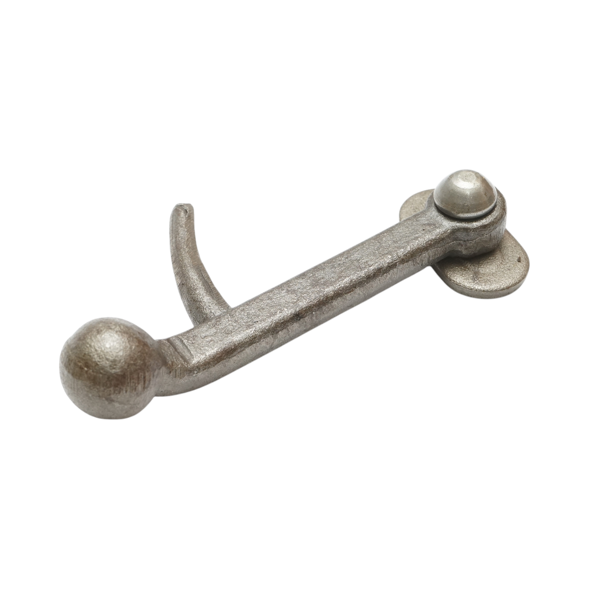 Inchizator oblon dreapta remorca cu bila si ochet, 155x70x30 mm, baza fixare 55 mm, parghie 93 mm, distanta ax-placa 33 mm