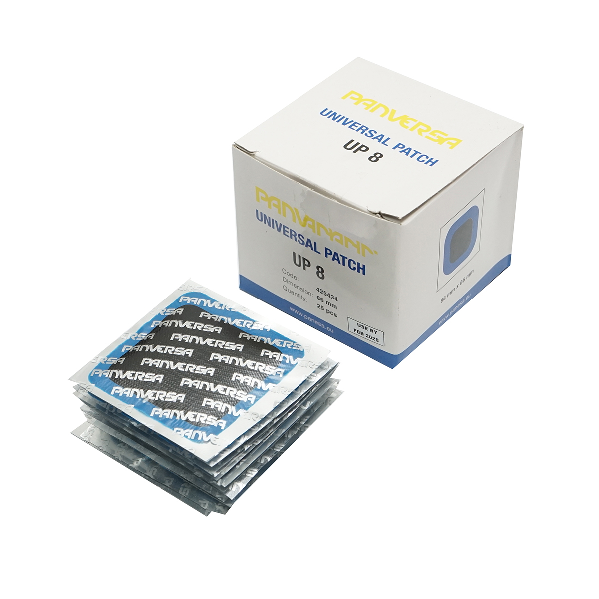 Petice vulcanizare patrate 66x66mm UP8 pentru camere de aer Panversa