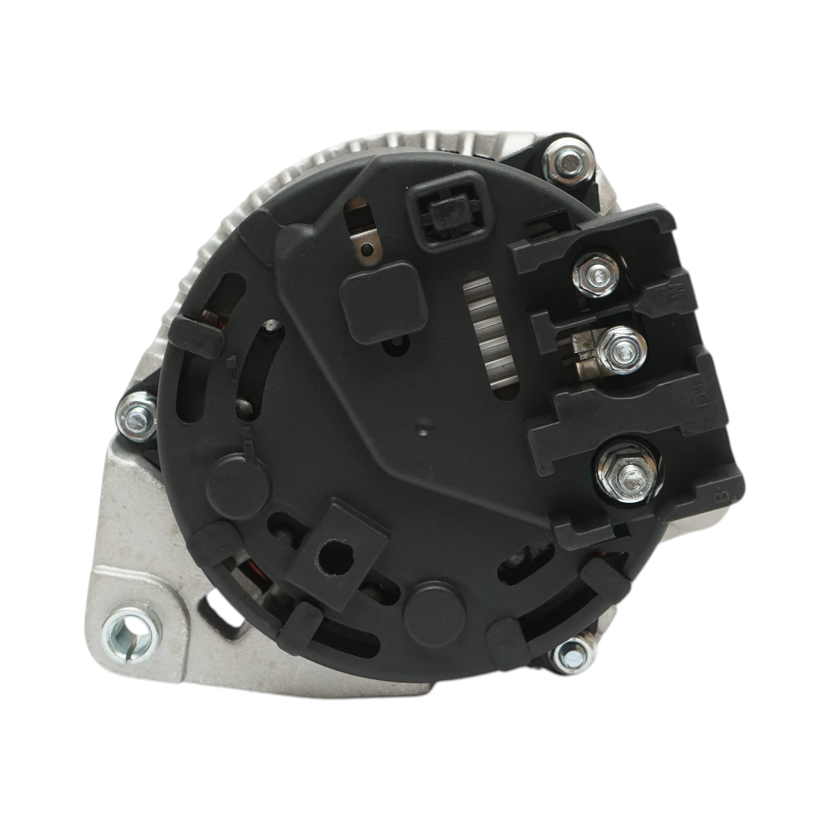 Alternator 14V 65A cu fulie 6 caneluri pentru Perkins / Caterpillar / JCB / Land Rover 110/127, Discovery I, Range Rover I-II 3.5-4.3 (09.83-03.02), motor Perkins 1104C-44, 1104D-44TT, cod OEM 063340003, 185046500, 185046522, 2871A156, 2871A302,