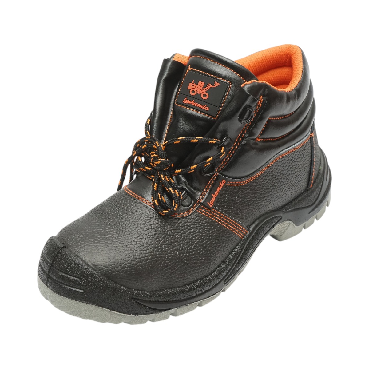 Bocanci de protectie marimea 40 cu bombeu otel 200 Joule si insertie talpa otel 5001, talpa antiderapanta antistatica, rezistenta la uleiuri combustibili si solutii chimice