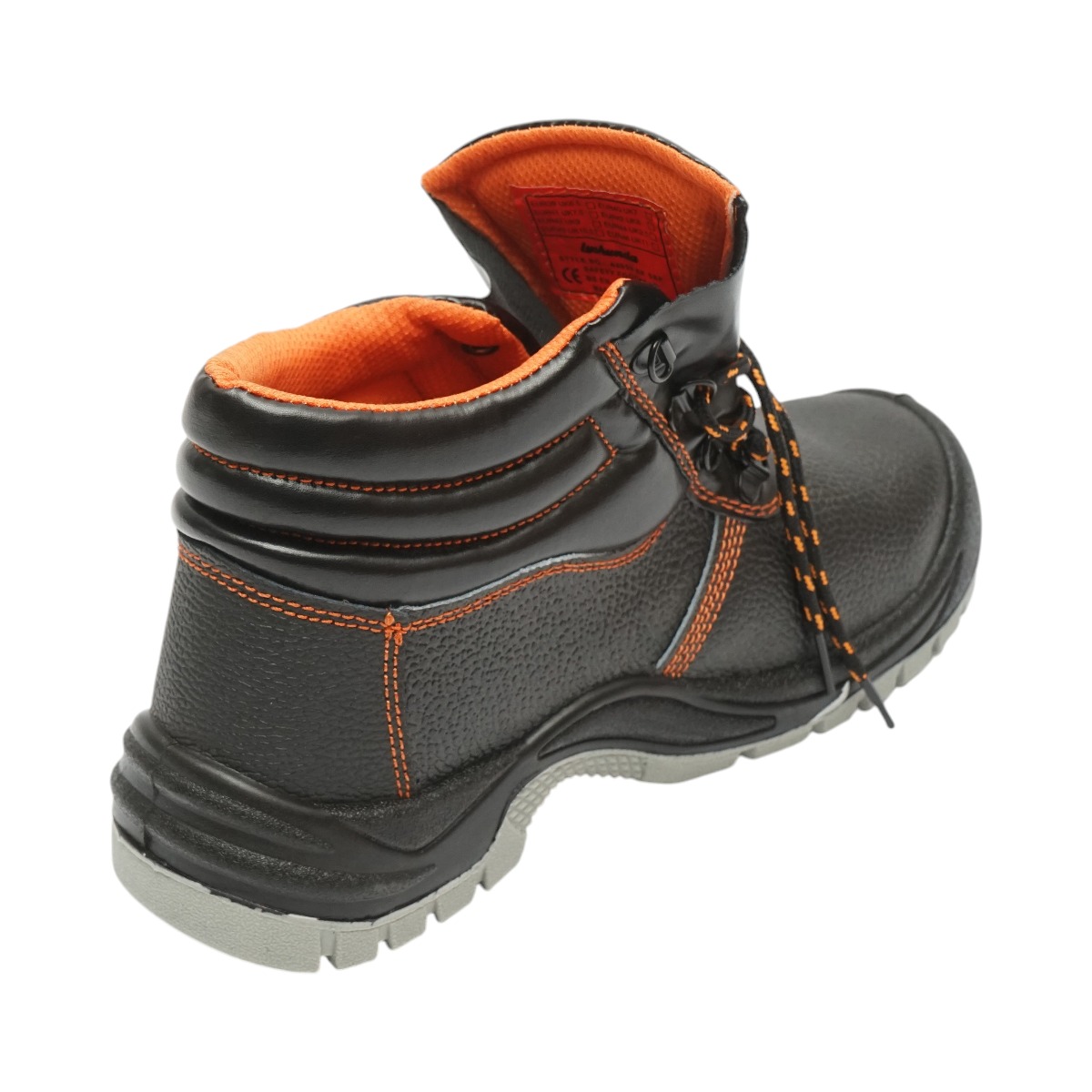 Bocanci de protectie marimea 40 cu bombeu otel 200 Joule si insertie talpa otel 5001, talpa antiderapanta antistatica, rezistenta la uleiuri combustibili si solutii chimice