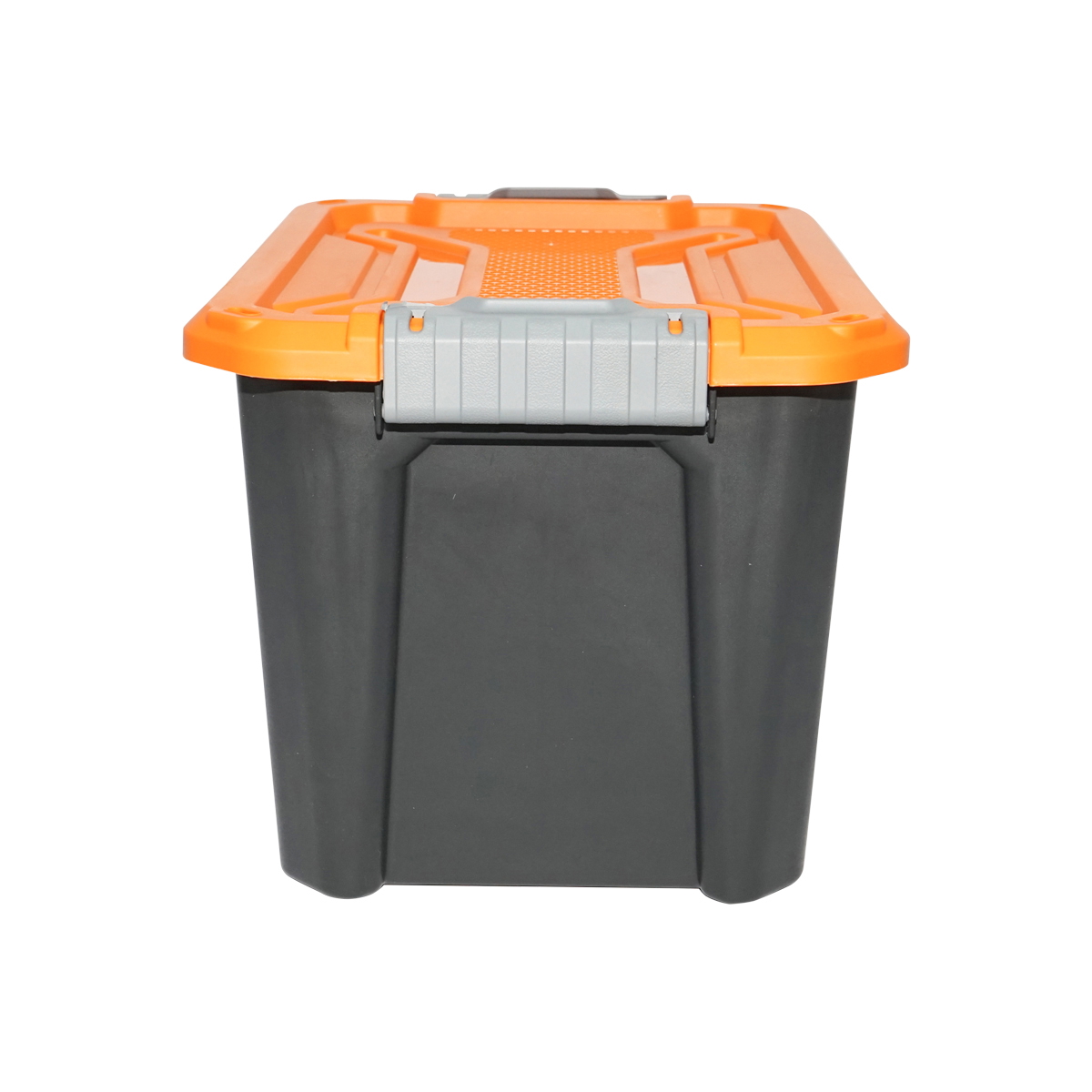 Cutie/Lada depozitare heavy duty 18L cu capac, portocalie, 385x295x260mm, Breckner Germany