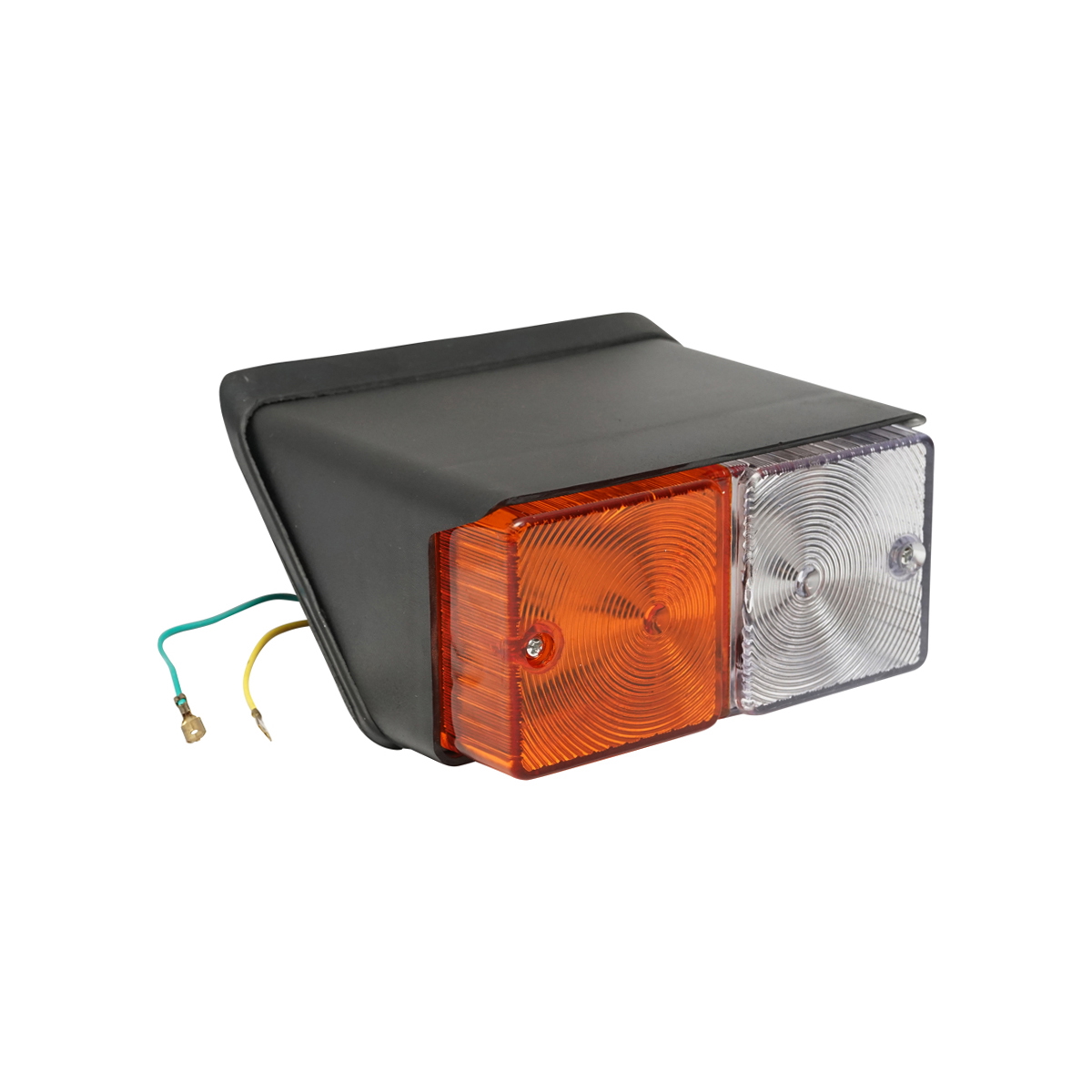Lampa semnalizare si pozitie fata stanga pentru tractor Ford, 12 V, 160 x 80 x 150 mm, distanta suruburi prindere 115 mm, fara becuri
