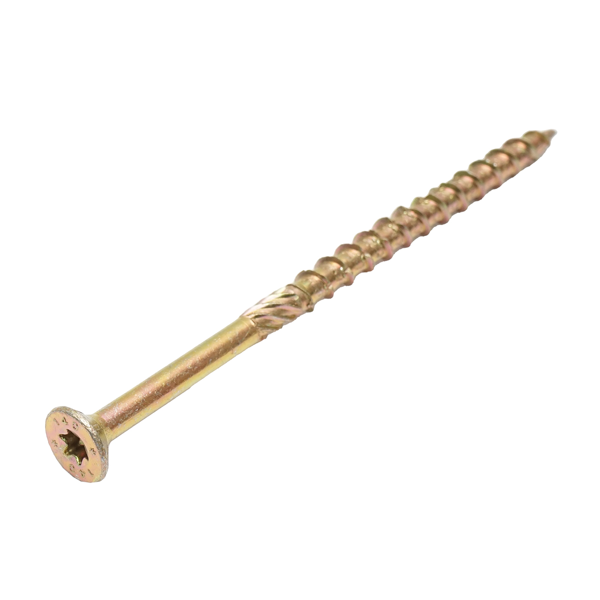Surub lemn autofiletant 8x140 mm, tip Torx TX40, cap inecat, otel zincat, 50 buc/cutie
