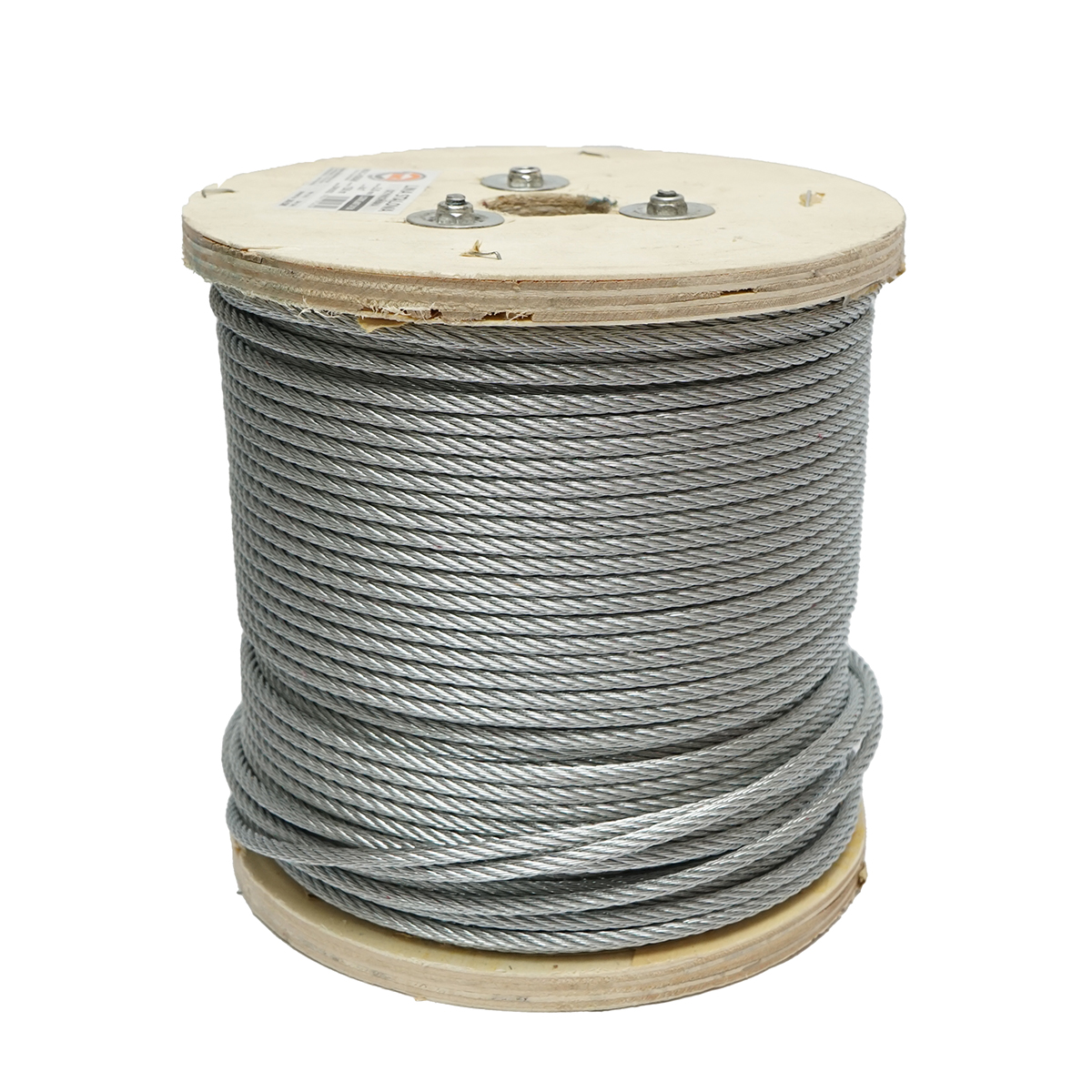 Cablu otel galvanizat fi 5mm, fire 6x7, sarcina maxima 1460Kg, greutate 13.1Kg, 150m/rola