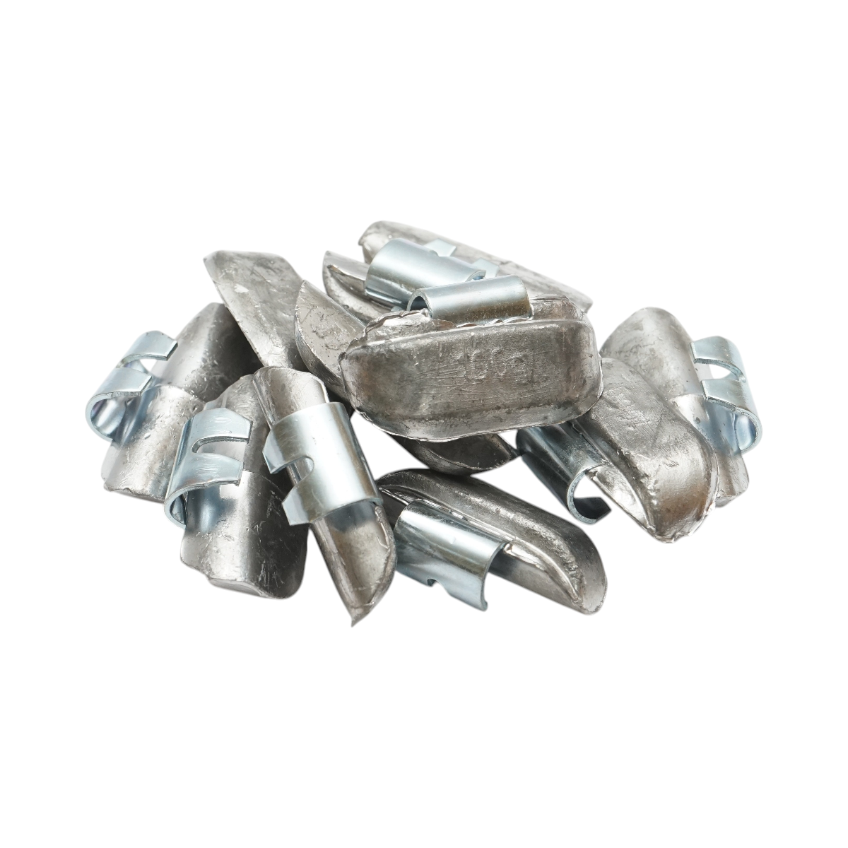 Contragreutati plumb 100 g pentru echilibrare roti camioane, 25 buc/cutie, greutate totala cutie 2500 g